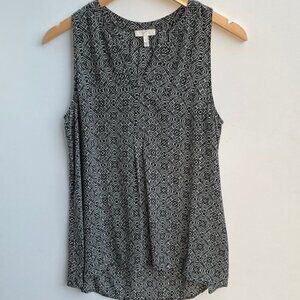 Joie Aruna Geometric Print Silk Blouse Size S